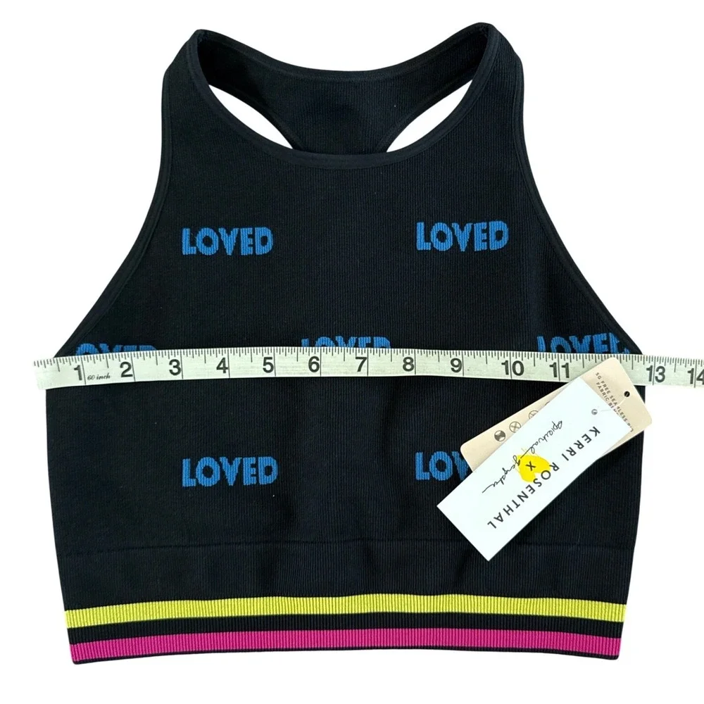 Kerri Rosenthal Spiritual Gangster Loved High Neck Jacquard Sports‎ Bra XS/S NWT